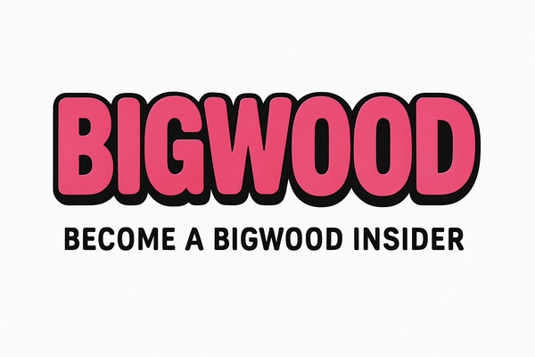 Can we go with solid color and smaller letters under saying BECOME A BIGWOOD INSIDER